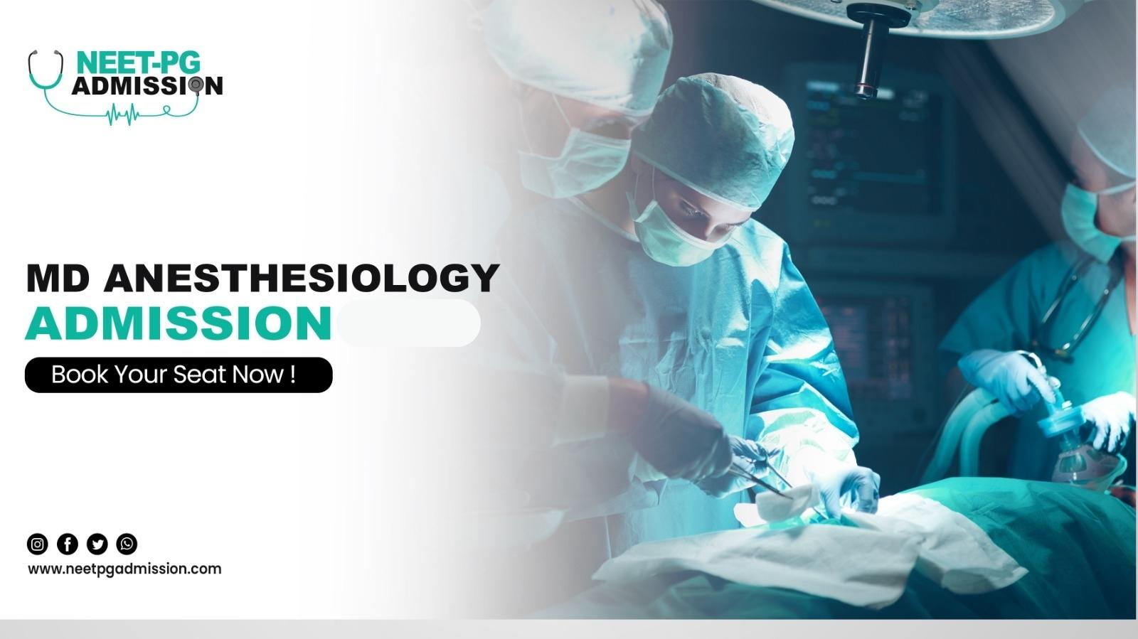 Md anesthesiology admission